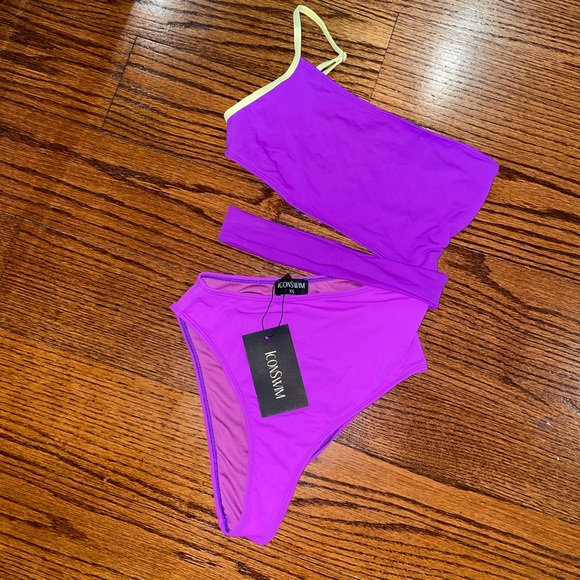ICON SWIM | Purple One Piece Swimsuit - Picture 2 of 4